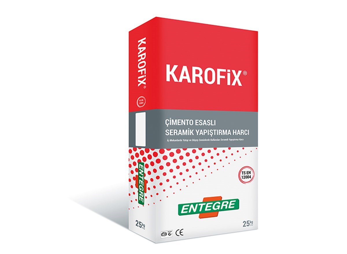 Entegre Karofix Beyaz Seramik Yapıştırıcı 25 Kg